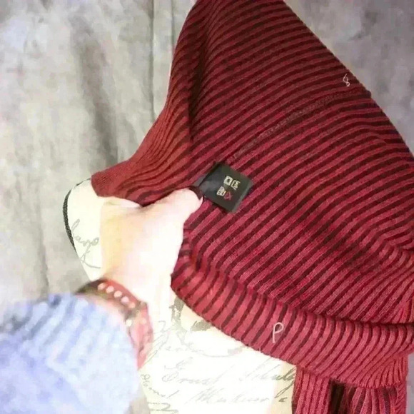 Chereskin Sweater, men's red/black stripe size XXL long sleeve sweater - Picture 9 of 9